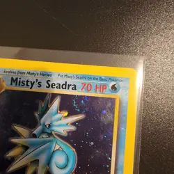 Pokemon TCG Misty's Seadra Gym Heroes 9/132 Holo Unlimited Holo Rare - Image 2