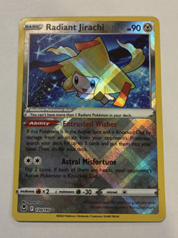 Radiant Jirachi Silver Tempest SWSH12 #120/195 Radiant Rare Pokemon 2022 NM - Image 1