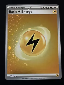 Pokemon 151 Lightning Energy Holo Cosmos Foil English • NM-VLP • 5 Swirls - Image 1