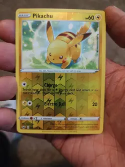 Pokemon Sword & Shield - Pikachu - 065/202 - Reverse Holo - Image 1