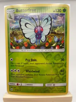 Butterfree Reverse Holo (059/189) - Sun & Moon - Pokemon TCG - NM - Image 2