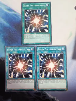 YuGiOh! Super Polymerization SDSH-EN026/SDCR-EN021 MIXED SET x3 PLAYSET - Image 1