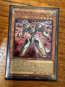 Meklord Army Deployer Obbligato - LED7-EN019 - Super Rare - 1st LP - Image 1