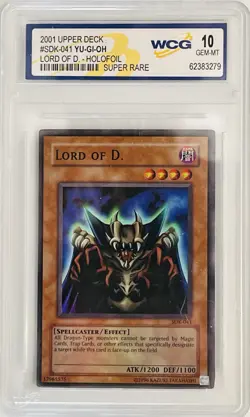 YU-GI-OH! LORD OF D. - HOLOFOIL 2001 Upper Deck SDK-041 WCG GEM-MT 10 HTF - Image 1