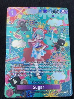 SUGAR - One Piece TCG OP10-065 - SP Special Rare R - The Azure Sea's Seven NM - Image 1