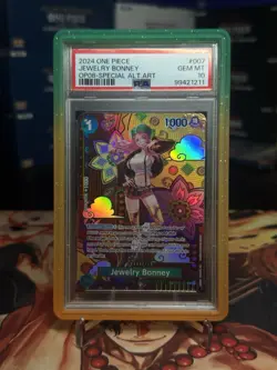 2024 One Piece OP08-TWO Legends Special Alternate Art Jewelry Bonney, PSA 10 - Image 1