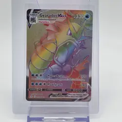 Pokemon Gyarados VMAX 207/203 Evolving Skies Secret Rare Rainbow Holo Card - Image 1