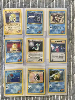 9 Pokemon Card Rare Mixed Lot Unplayed Misty Psyduck Dratini Jolteon Cloyster - Image 1