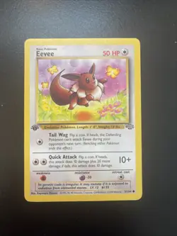 Eevee - 51/64 - Pokemon Jungle 1st Edition Card WOTC - Image 1