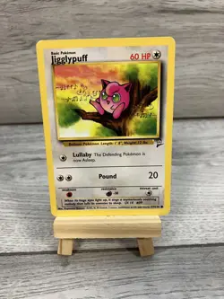 Jigglypuff Pokemon Card Common Base Set 2 - 77/130 1999 - Image 1