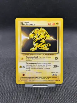 Electabuzz 20/102 Rare Base Set Pokemon Card WOTC LP-NM - Image 1