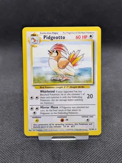 Pidgeotto 22/102 Rare Base Set Pokemon Card WOTC LP EXCELLENT - Image 1