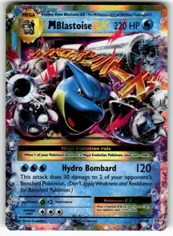 M Blastoise EX 22/108 XY - Evolutions MP Pokemon Card TCG - Image 1