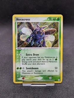 Pokemon Heracross 7/101 Hidden Legends Holo Card LP EXCELLENT - Image 1