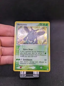 Pokemon Heracross 7/101 Hidden Legends Holo Card LP EXCELLENT - Image 3