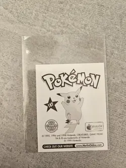 Gengar Pokemon Sticker / Card #187 Merlin Rare MINT Condition 1999. - Image 2