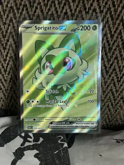 Pokemon TCG Sprigatito EX Full Art Card 251/217 Ascended Heroes Ultra Rare NM - Image 1
