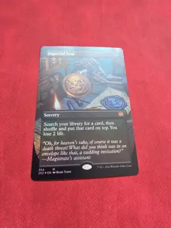 MTG - Imperial Seal - Foil - Borderless - Double Masters - NM - Image 1