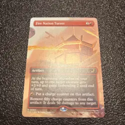 Fire Nation Turret - R0064 Reg (Borderless) - Avatar: TLE - MTG - NM - Image 1