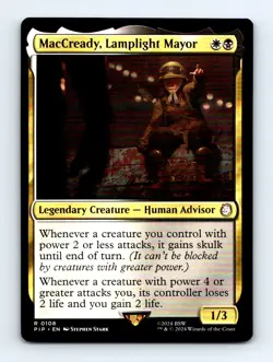 #108 2024 Fallout PIP ( MacCready, Lamplight Mayor Commander RARE - Image 1