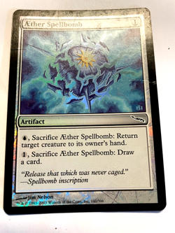Aether Spellbomb Mirrodin Foil Still in excellent condition Take a loOK!!! - Image 1