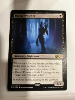 Dread Presence - 2020 Core Set M20 - Magic the Gathering MTG Nice! - Image 1