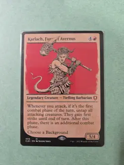 Karlach, Fury of Avernus - Showcase - CLB: Battle for Baldur's Gate​ - ​NM - MTG - Image 1
