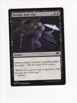 MAGIC THE GATHERING MTG MODERN HORIZONS III MH3 BREATHE YOUR LAST (PR) - Image 1