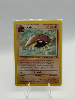 Pokemon TCG Fossil Kabuto #50/62 Unlimited Common Vintage 1999 - Image 1
