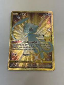 Gold Mew 25/25 Celebrations Secret Rare Holo - Pokemon TCG NM FAST SHIPPING - Image 1