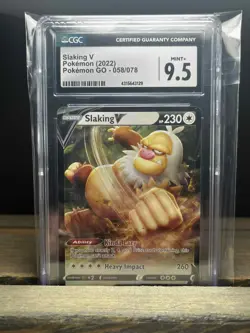 2022 Pokemon Go SLAKING V CGC 9.5 - Image 1