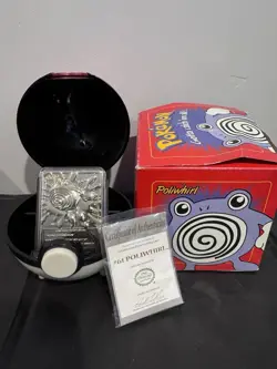 Poliwhirl 23k Gold Plated Trading Card With COA Pokemon Burger King 1999 - Image 2