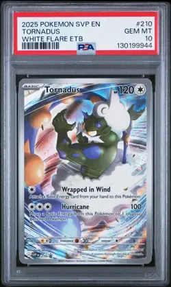 2025 POKEMON SVP EN-SV BLACK STAR PROMO #210 TORNADUS PSA 10 - Image 1