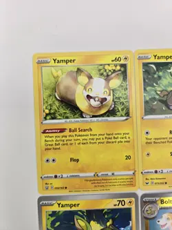 Lot of 9 Yamper Boltund Various Pokemon Collection Reverse Holo Rare - Image 3
