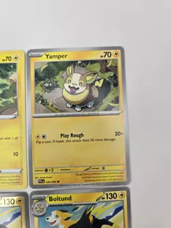 Lot of 9 Yamper Boltund Various Pokemon Collection Reverse Holo Rare - Image 5