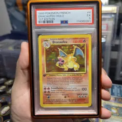 1999 Pokemon French Dracaufeu Base Set Charizard 1st Edition Holo 4/102 PSA EX 5 - Image 1