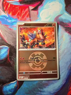 Entei - 025/217 Pokemon TCG - Ascended Heroes - Quick Ball Reverse Holo Rare NM - Image 1