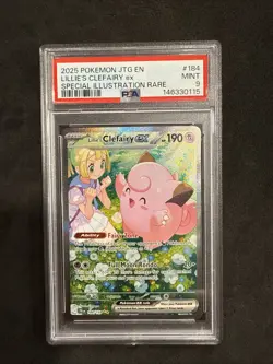 Pokemon Lillie's Clefairy ex Journey Together SIR #184 PSA 9 Mint - Image 1