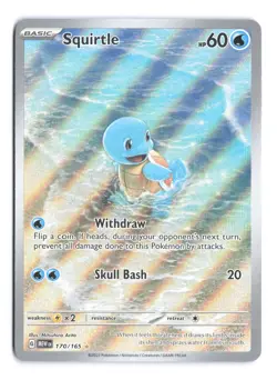Pokemon Squirtle Illustration Rare IR Scarlet & Violet 151 English 170/165 - Image 1