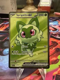 Pokemon TCG Sprigatito EX 251/217 Full Art Ultra Rare Holo Ascended Heroes NM - Image 1