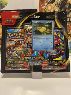⚠ Pokemon TCG Mega Evolution 3 Pack Blister w/ Psyduck Promo NEW SEALED GIFT - Image 3