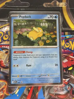 ⚠ Pokemon TCG Mega Evolution 3 Pack Blister w/ Psyduck Promo NEW SEALED GIFT - Image 4