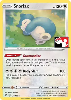 Snorlax (131/185) Prize Pack Series One​ - Lightly Played Pokemon TCG - Image 1