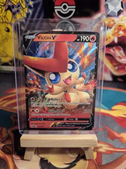 Pokemon TCG Victini V Sword & Shield - Battle Styles 021/163 Holo Ultra Rare NM - Image 1