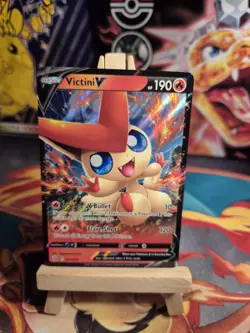 Pokemon TCG Victini V Sword & Shield - Battle Styles 021/163 Holo Ultra Rare NM - Image 2