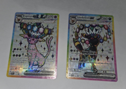Pokemon Umbreon and Espeon Black Star Promo SVP175 SVP176 Figure Collection NM#2 - Image 1