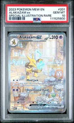 Alakazam Ex Pokemon Mew En-151 201 PSA 10 - Image 1