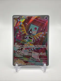 Pokemon Sigilyph SV: White Flare 121/086 Illustration Rare Full Art TCG - Image 1