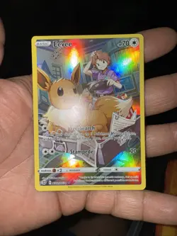 Pokemon TCG Evee Trainer Gallery Holo SWSH Brilliant Stars TG11/TG30 - Image 1