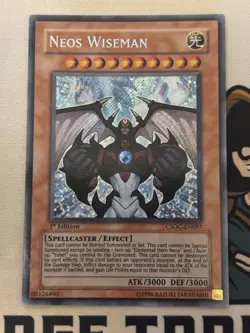 Neos Wiseman CSOC-EN097 Secret Rare 1st Edition Yu-Gi-Oh! NM FOIL BLEED - Image 2